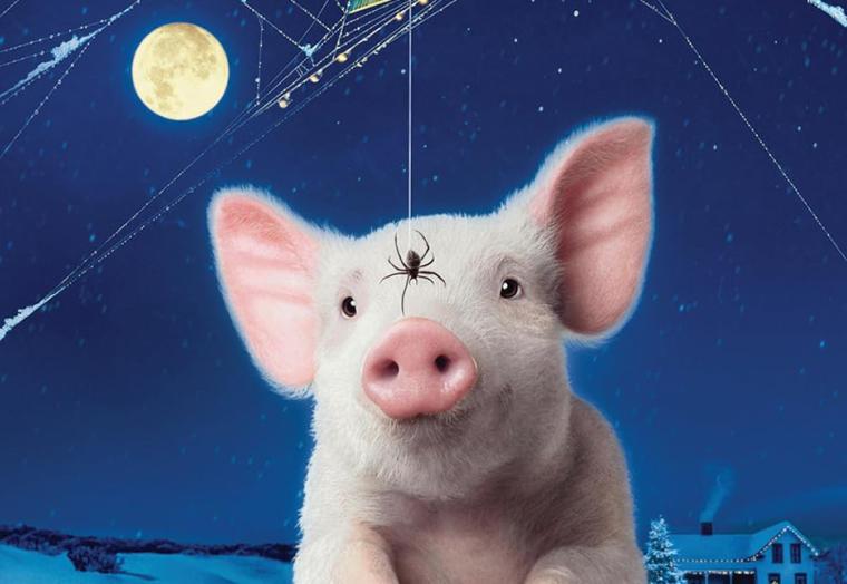 Image of a pig and a spider from Charlotte's Web movie